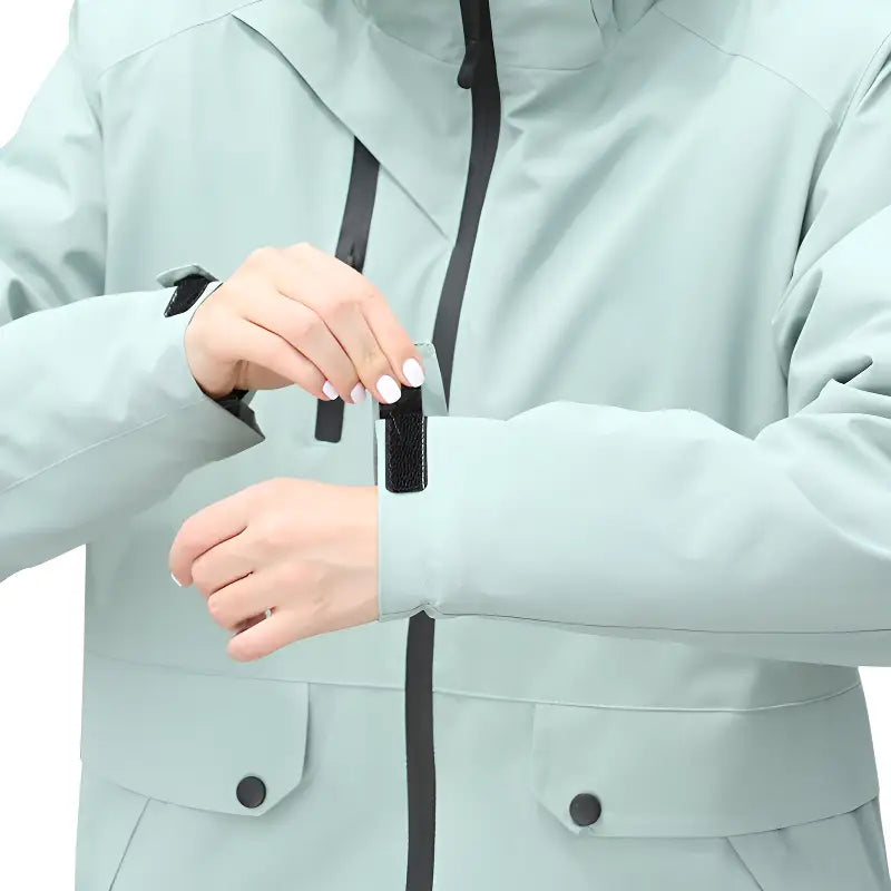 Veste randonnée imperméable vert menthe