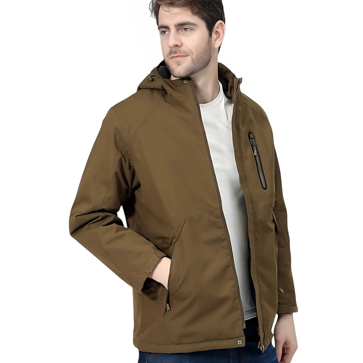 Veste de ski chauffante imperméable