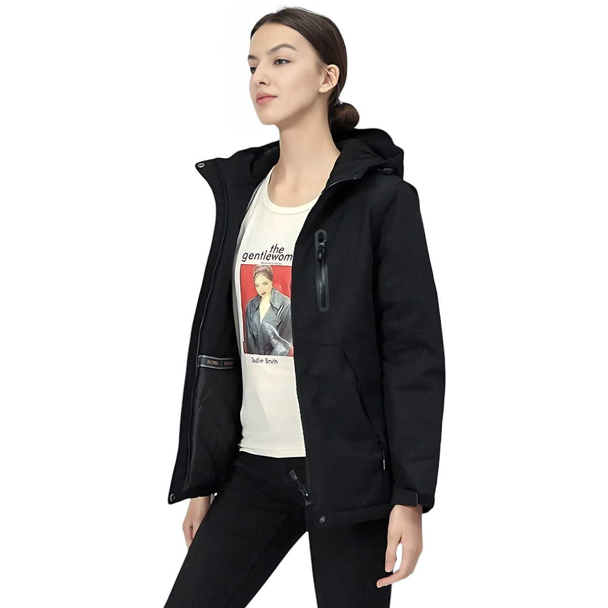 Veste de ski chauffante imperméable