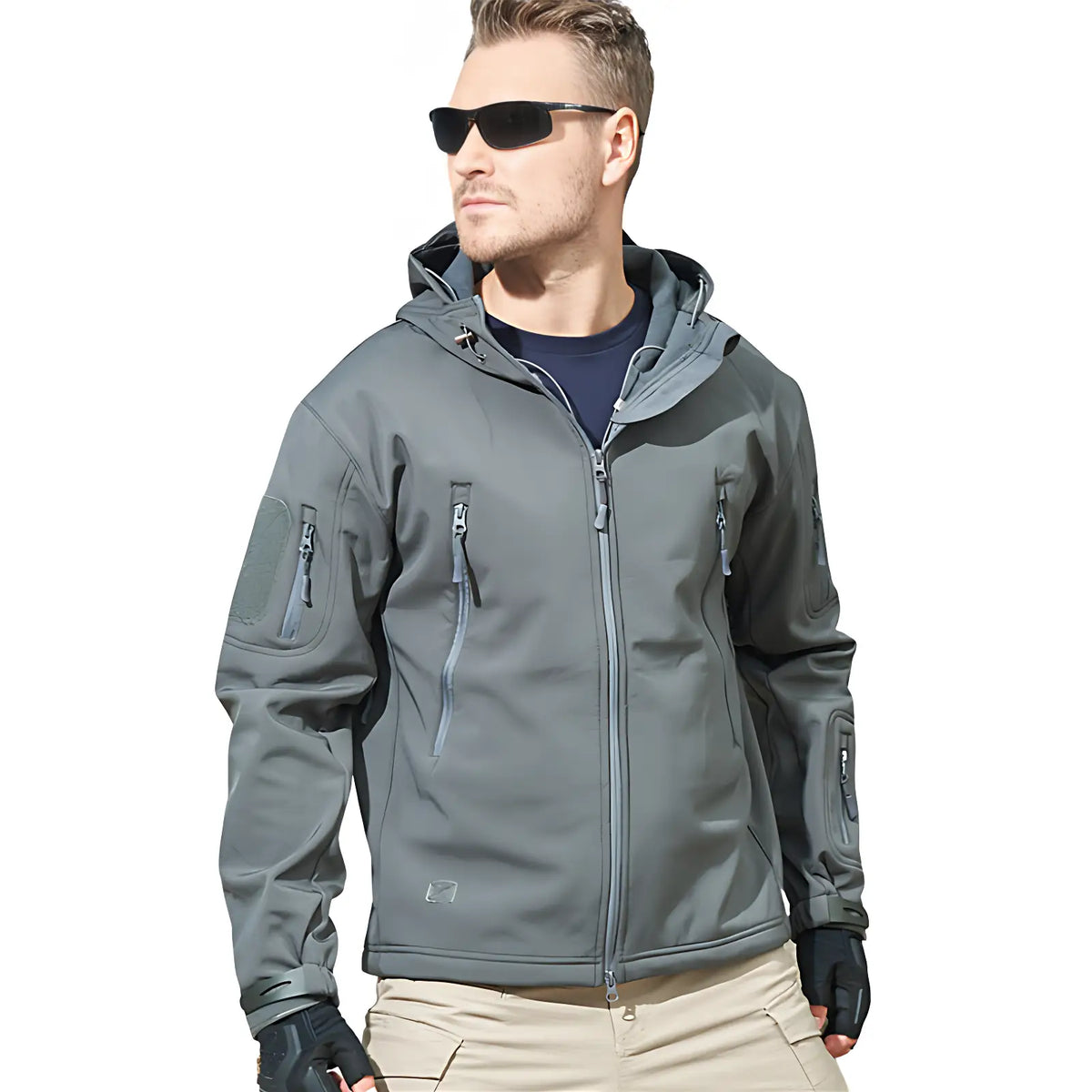 Veste softshell chasse doublée polaire