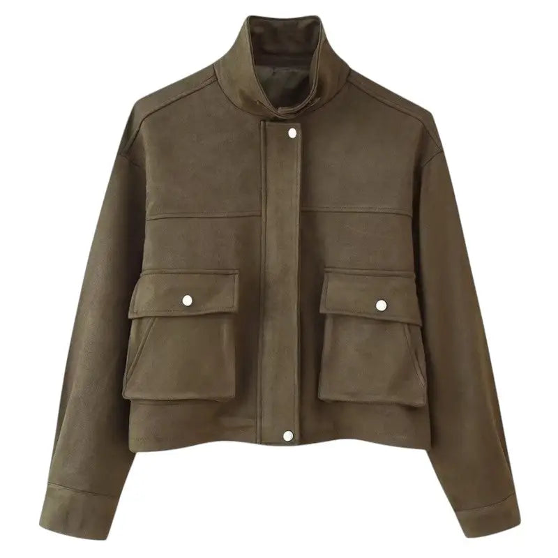 Veste style rétro militaire femme