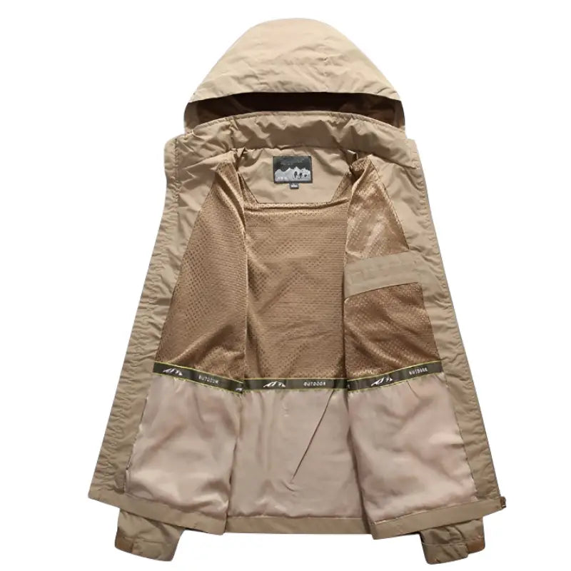 Veste treillis militaire à capuche en nylon