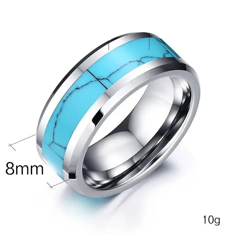 BAGUE MILITAIRE - PIERRE BLEUE