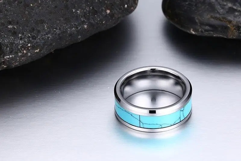 BAGUE MILITAIRE - PIERRE BLEUE