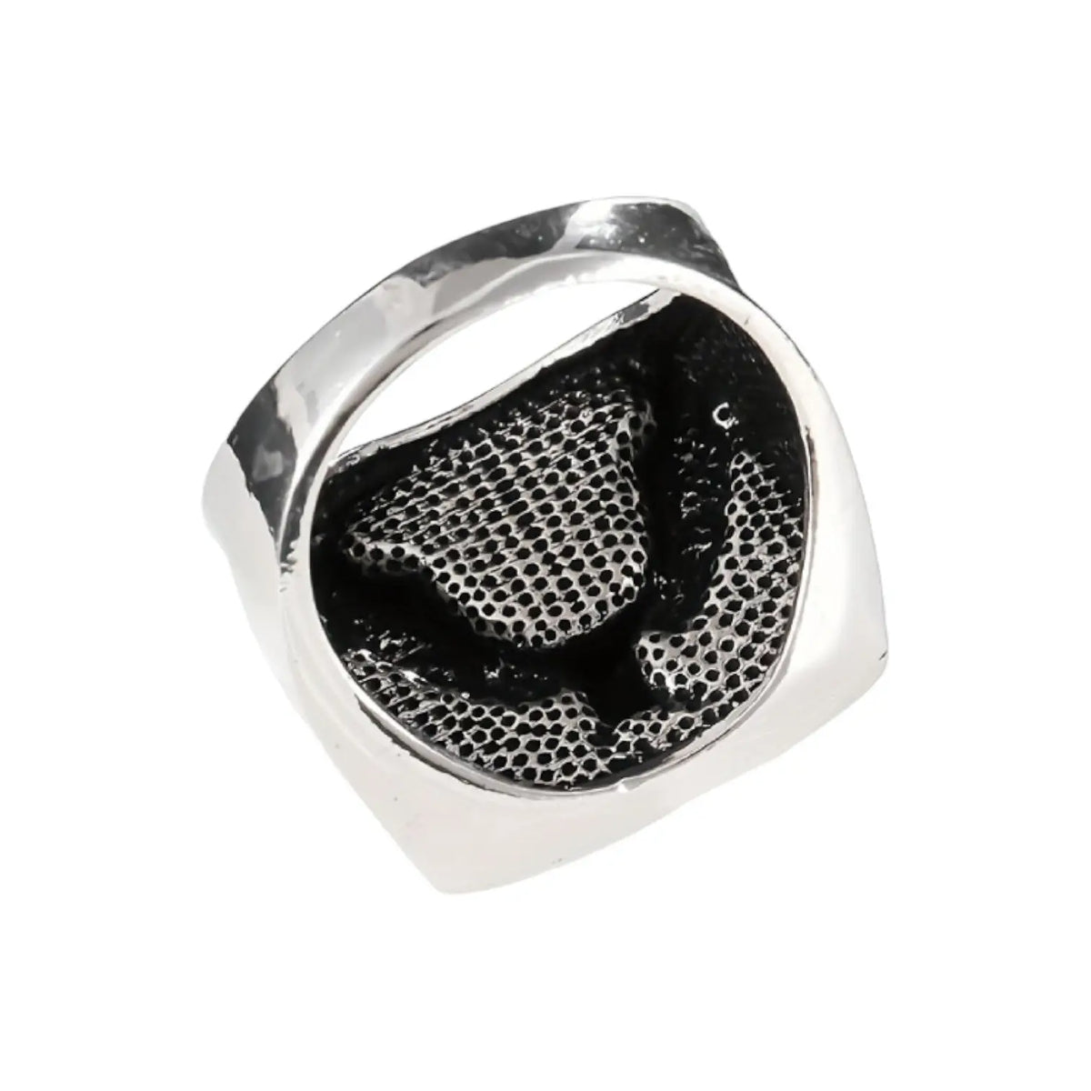 BAGUE MILITAIRE AIGLE AMÉRICAIN (COULEUR ARGENT)
