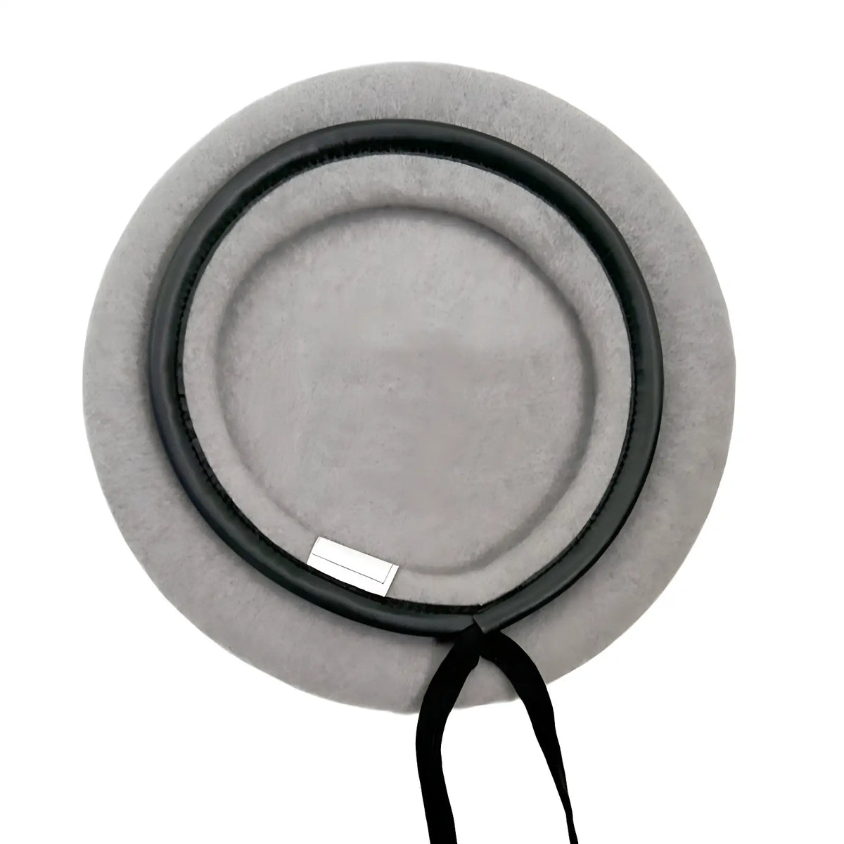 Béret militaire avec bord en cuir