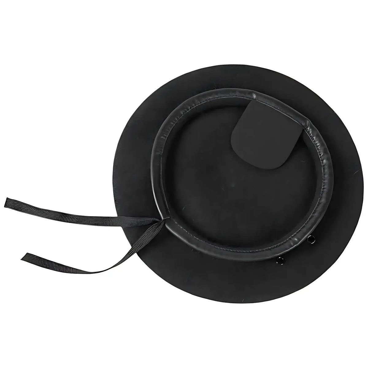 Béret militaire avec bord en cuir