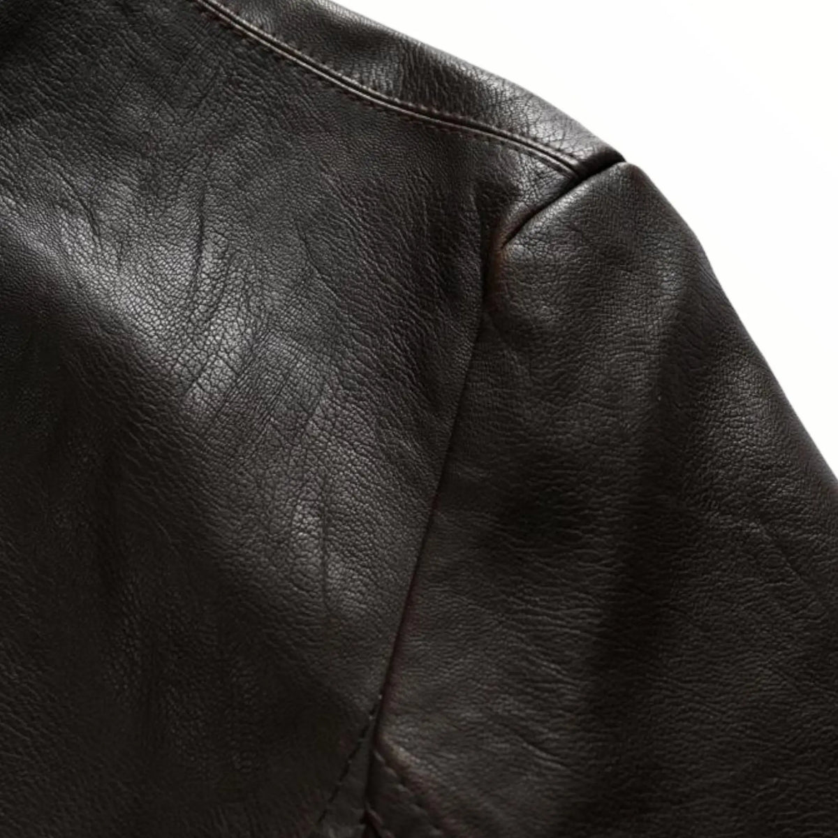 BLOUSON MILITAIRE EFFET CUIR ITALIEN