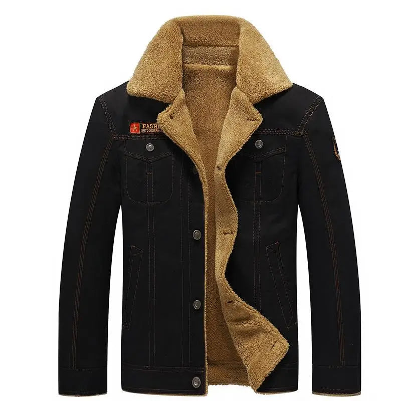 Blouson militaire à col fourré