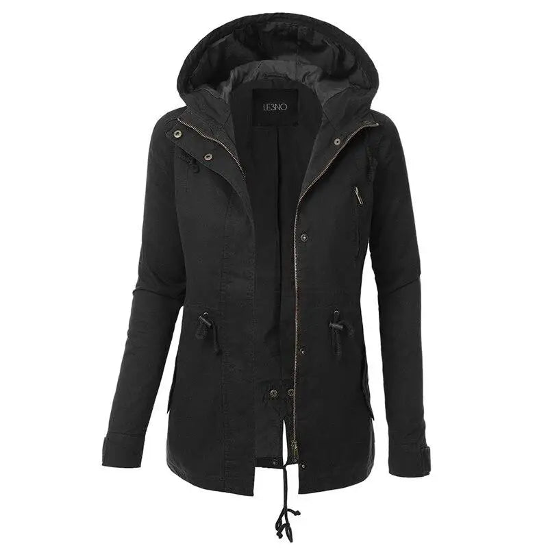 Blouson militaire kaki femme