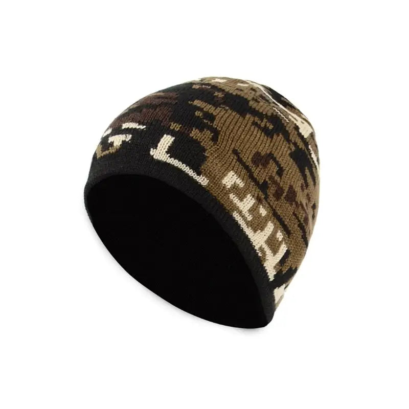 Bonnet homme camouflage modèle tricot