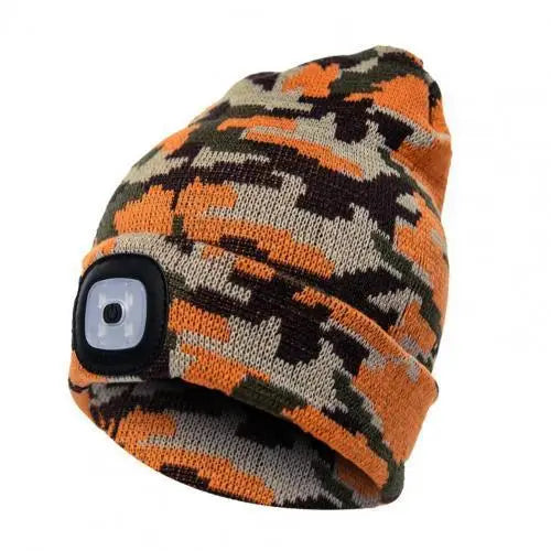 Bonnet avec lampe frontale