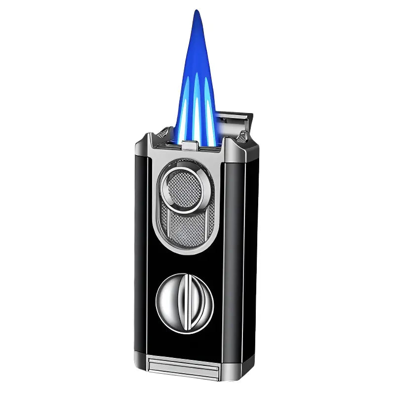 Briquet tempête triple flamme rechargeable