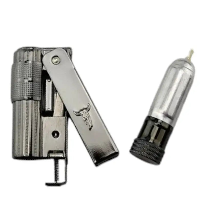 Briquet tempête à flamme réglable motif taureau