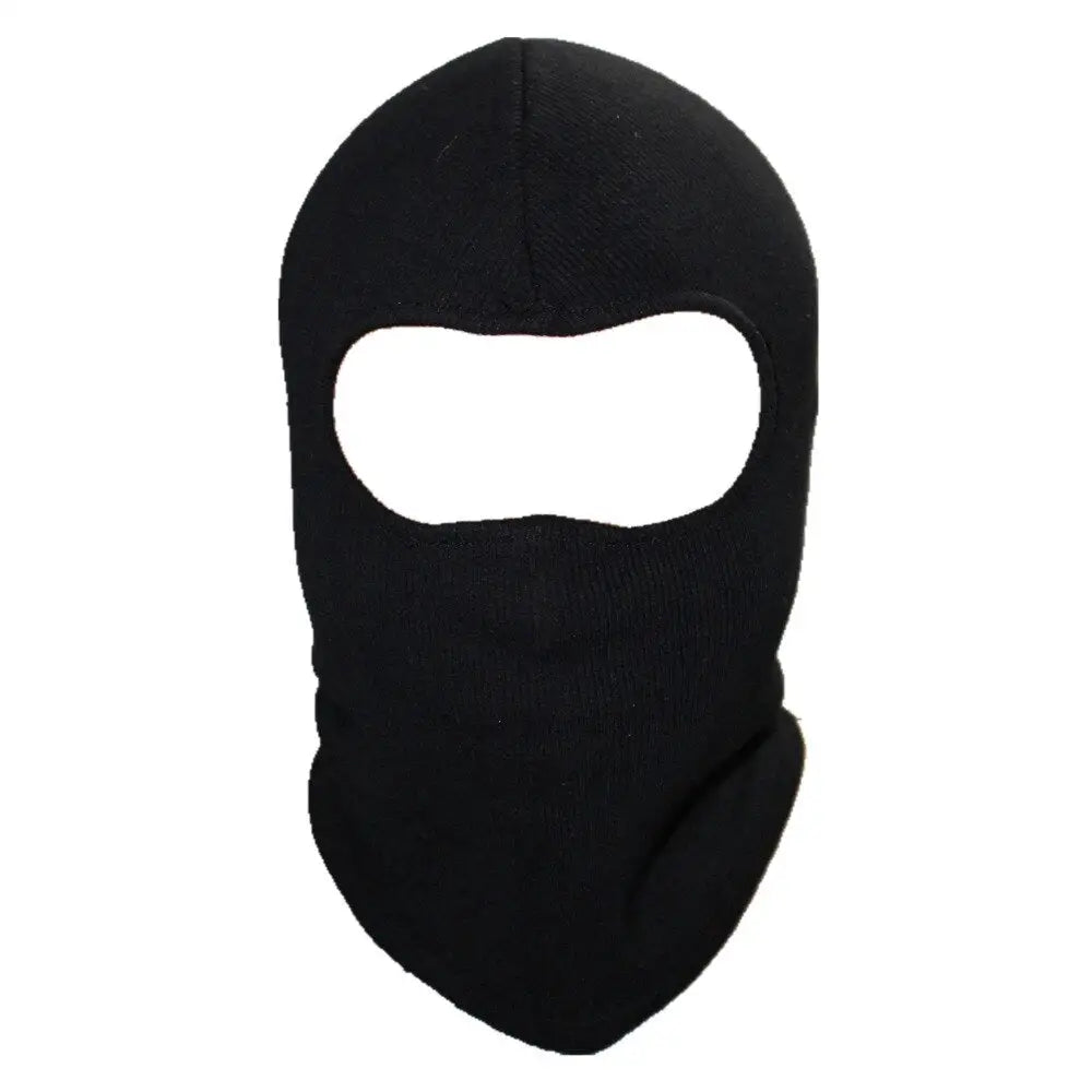 Cagoule noire militaire motif tête de mort