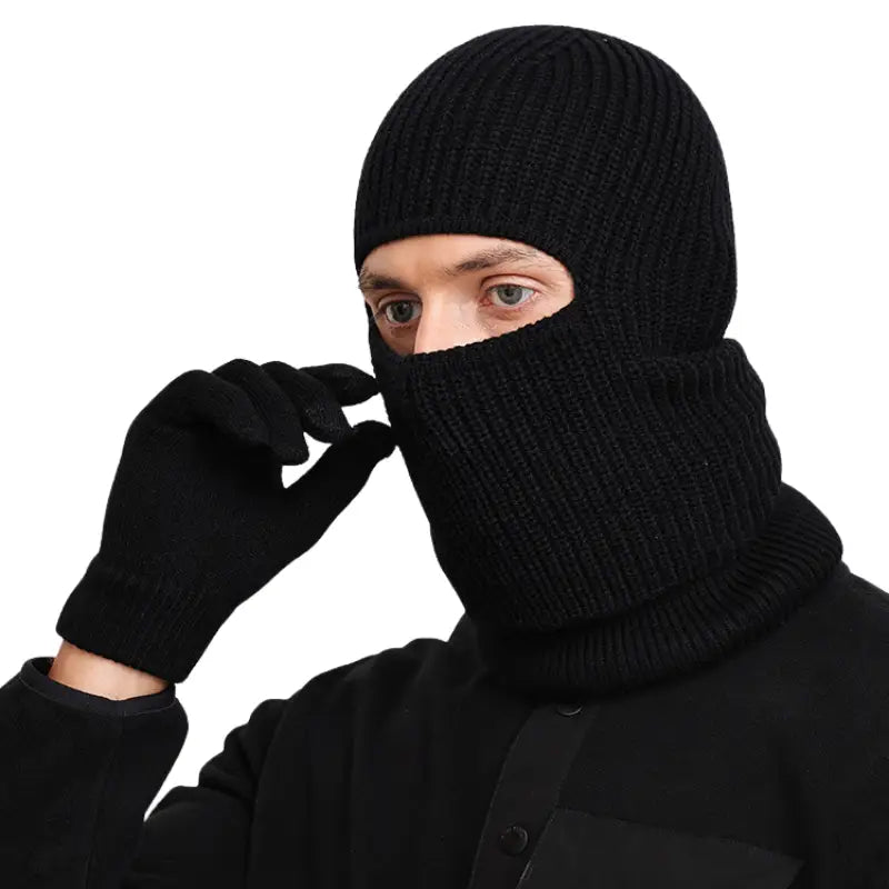 Cagoule tricot homme