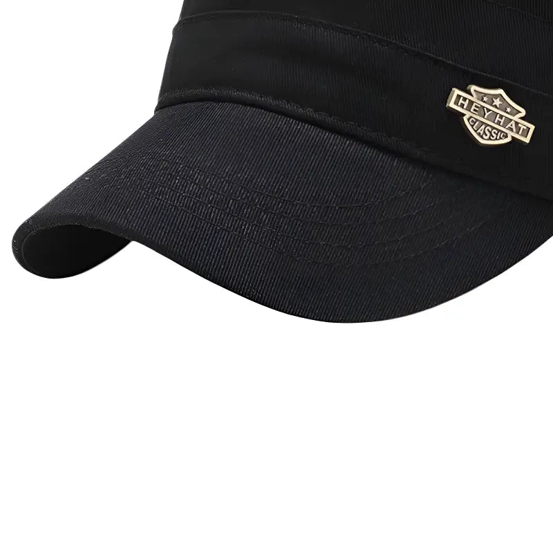 Casquette homme militaire en coton à visière incurvée