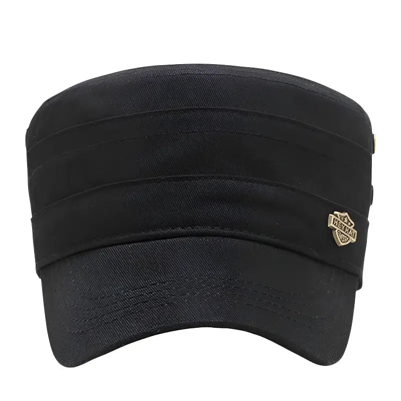 Casquette homme militaire en coton à visière incurvée
