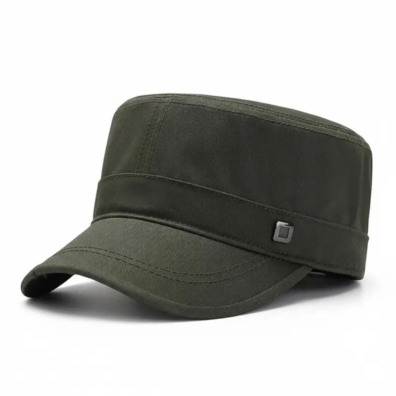 Casquette militaire coupe plate réglable