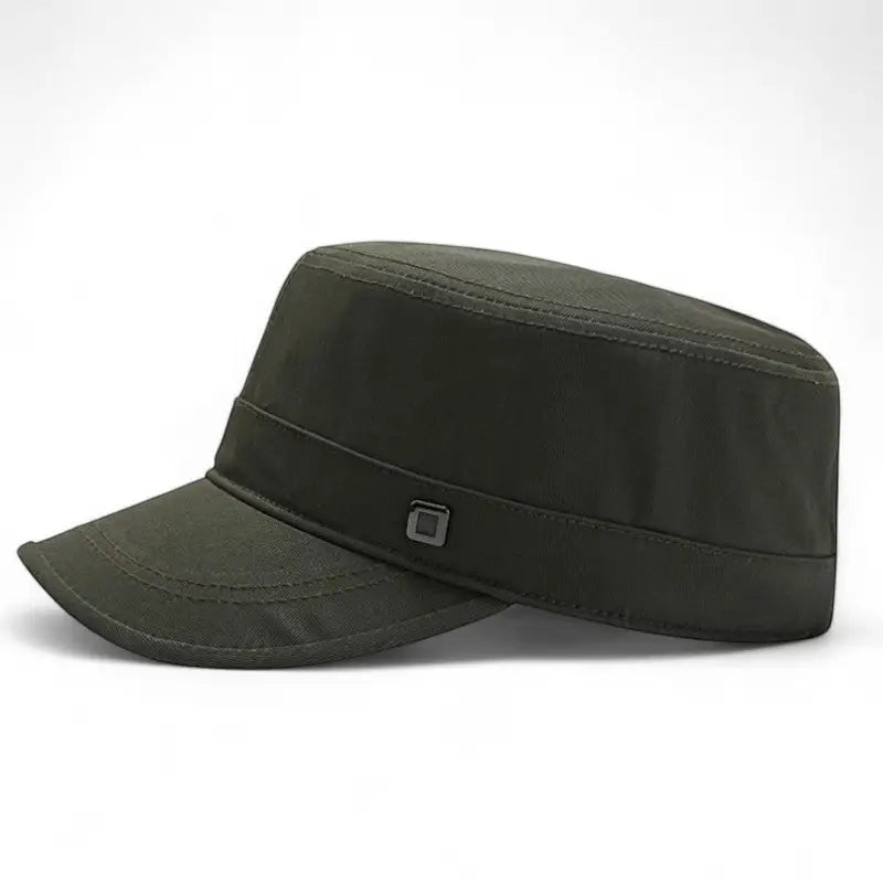 Casquette militaire coupe plate réglable
