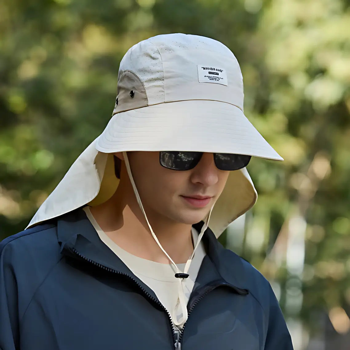 Chapeau anti uv protection cou randonnée