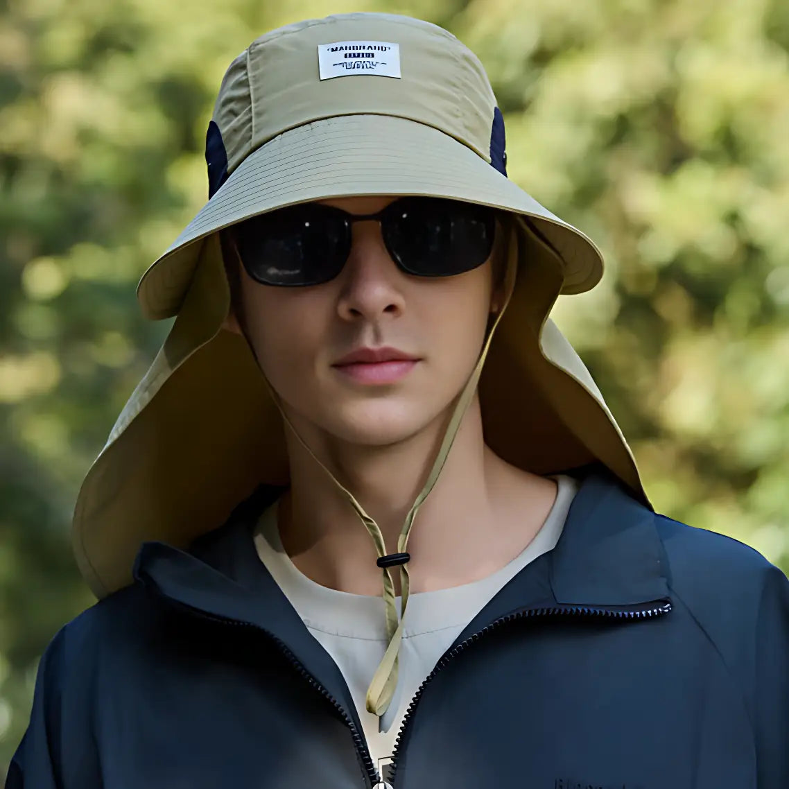 Chapeau anti uv protection cou randonnée