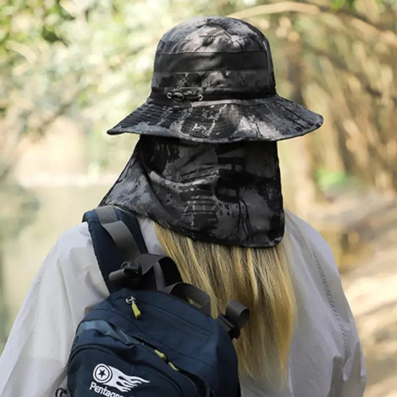 Chapeau de brousse camouflage femme
