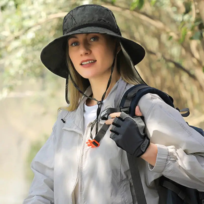 Chapeau de brousse camouflage femme
