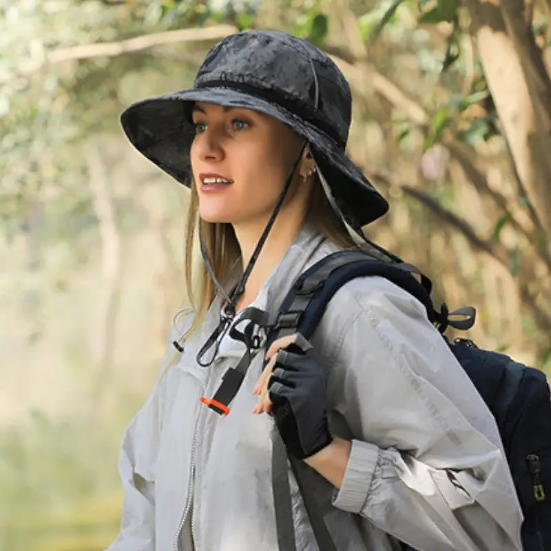 Chapeau de brousse camouflage femme