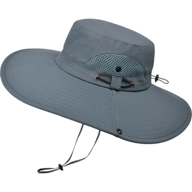 Chapeau de brousse homme en nylon à bord large