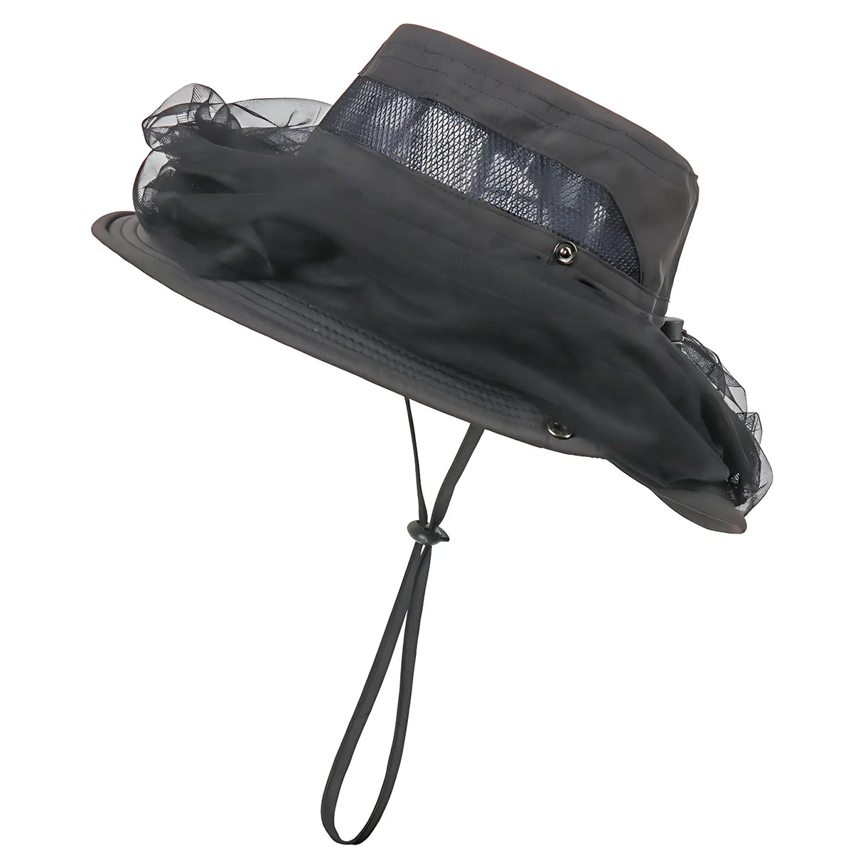Chapeau randonnée avec moustiquaire