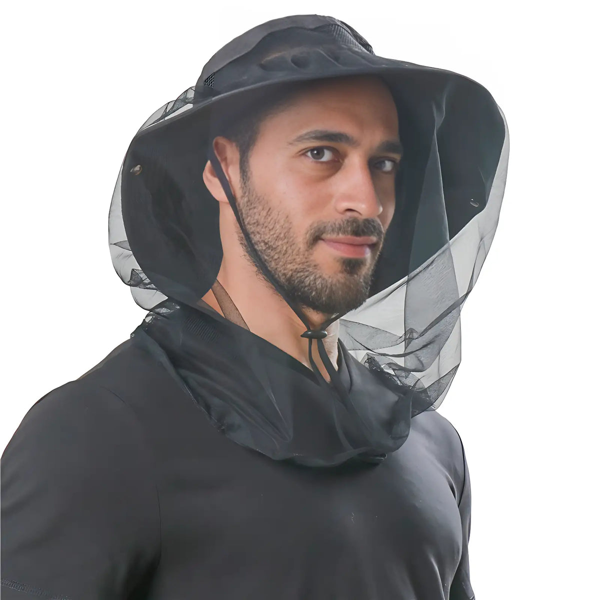 Chapeau randonnée avec moustiquaire
