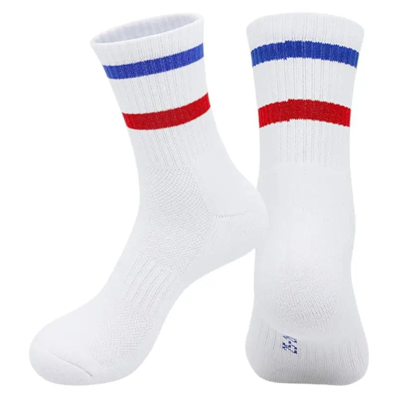 Chaussette bleu blanc rouge