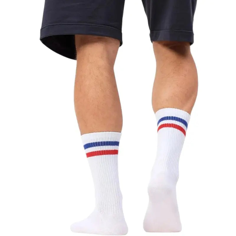 Chaussette bleu blanc rouge