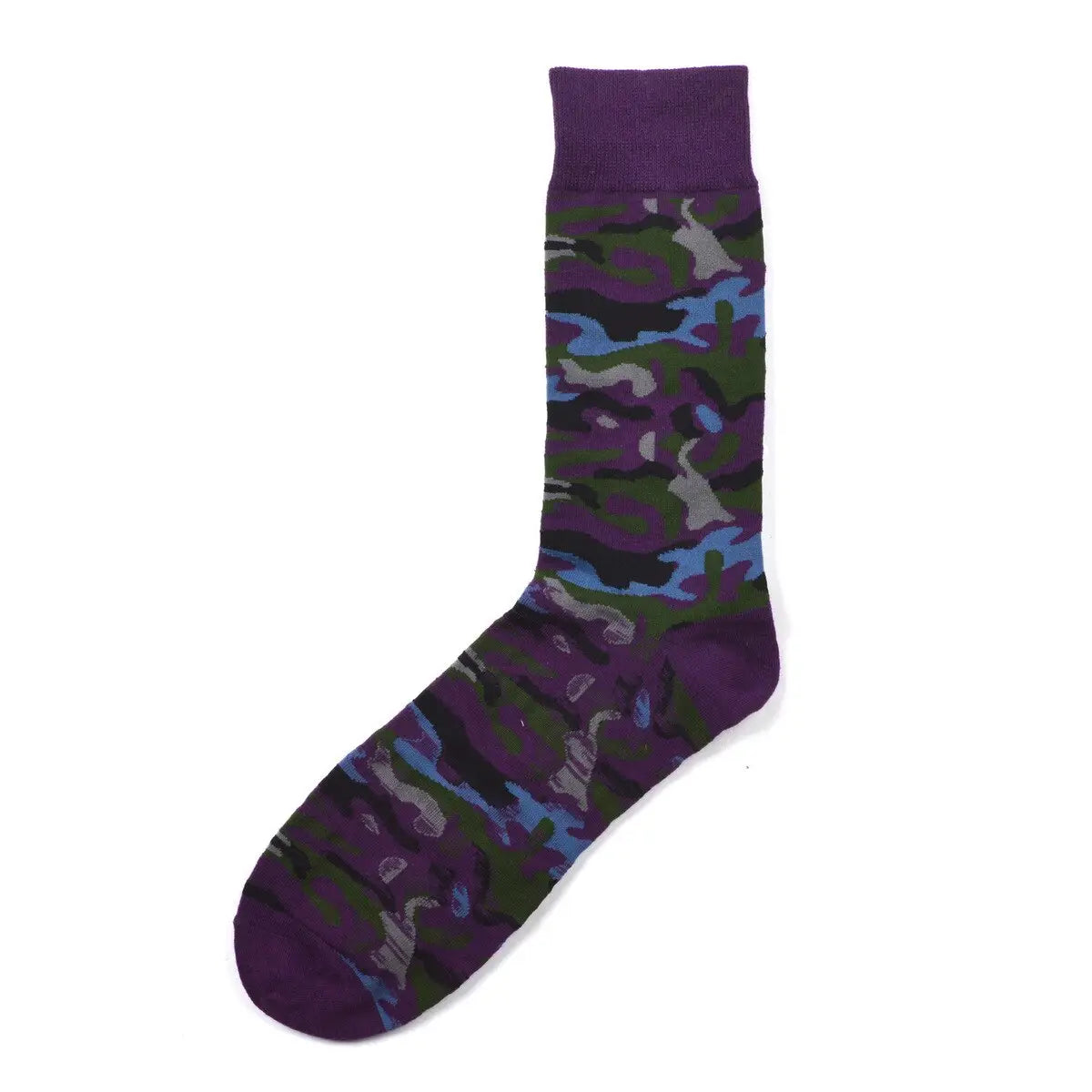 CHAUSSETTES STYLE MILITAIRE - MOTIFS CAMOUFLAGE COLORÉS