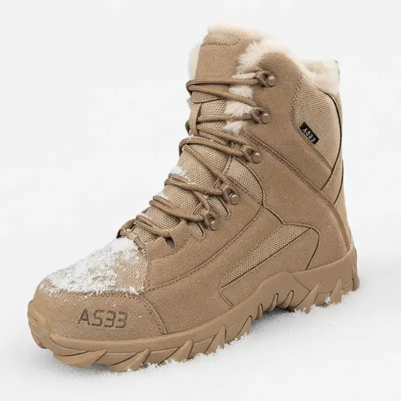 Chaussure homme grand froid à tige haute fourrée