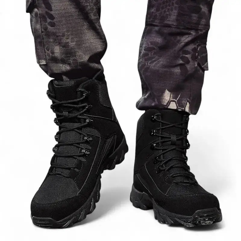Chaussure homme grand froid à tige haute fourrée