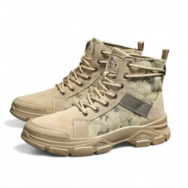Chaussure militaire américaine mi-haute à crampons