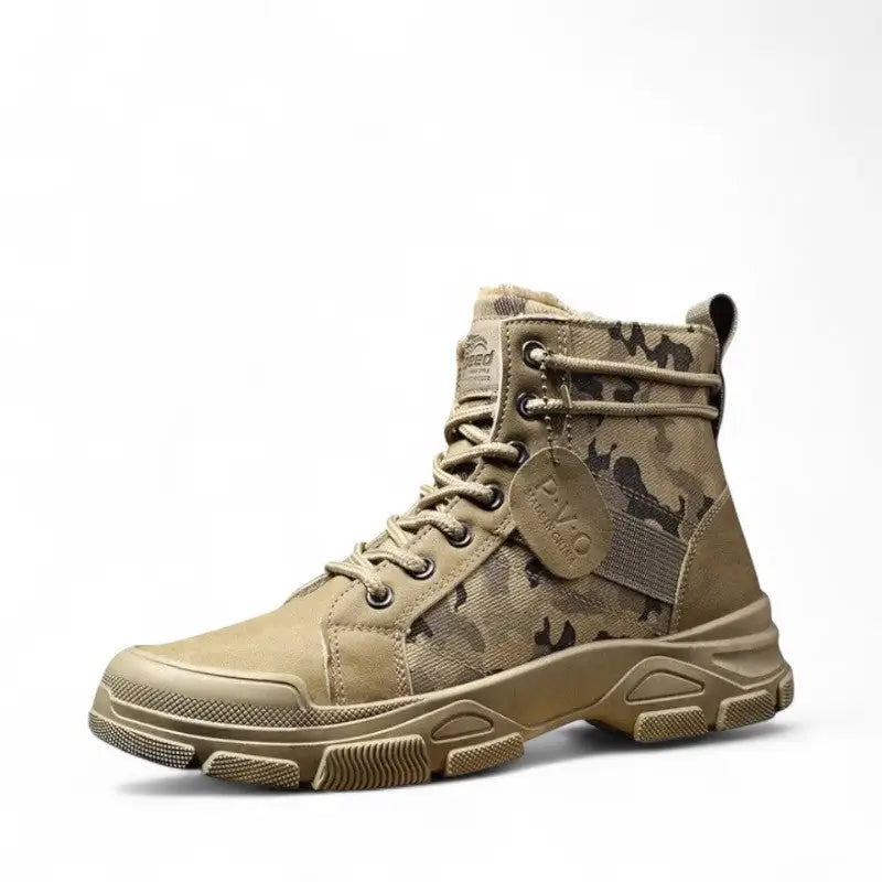 Chaussure militaire américaine mi-haute à crampons