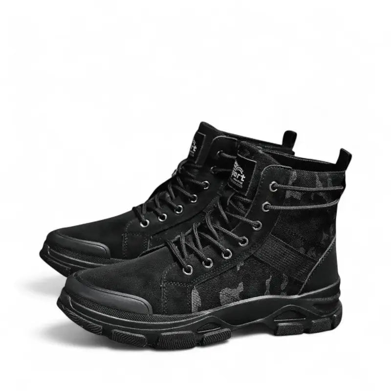 Chaussure militaire américaine mi-haute à crampons
