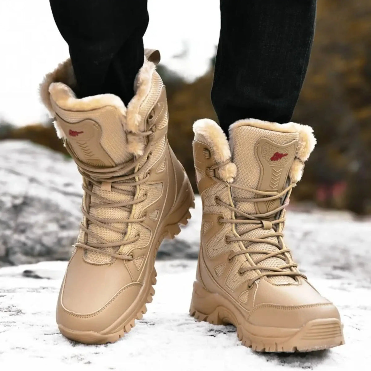 Chaussure militaire grand froid doublée polaire