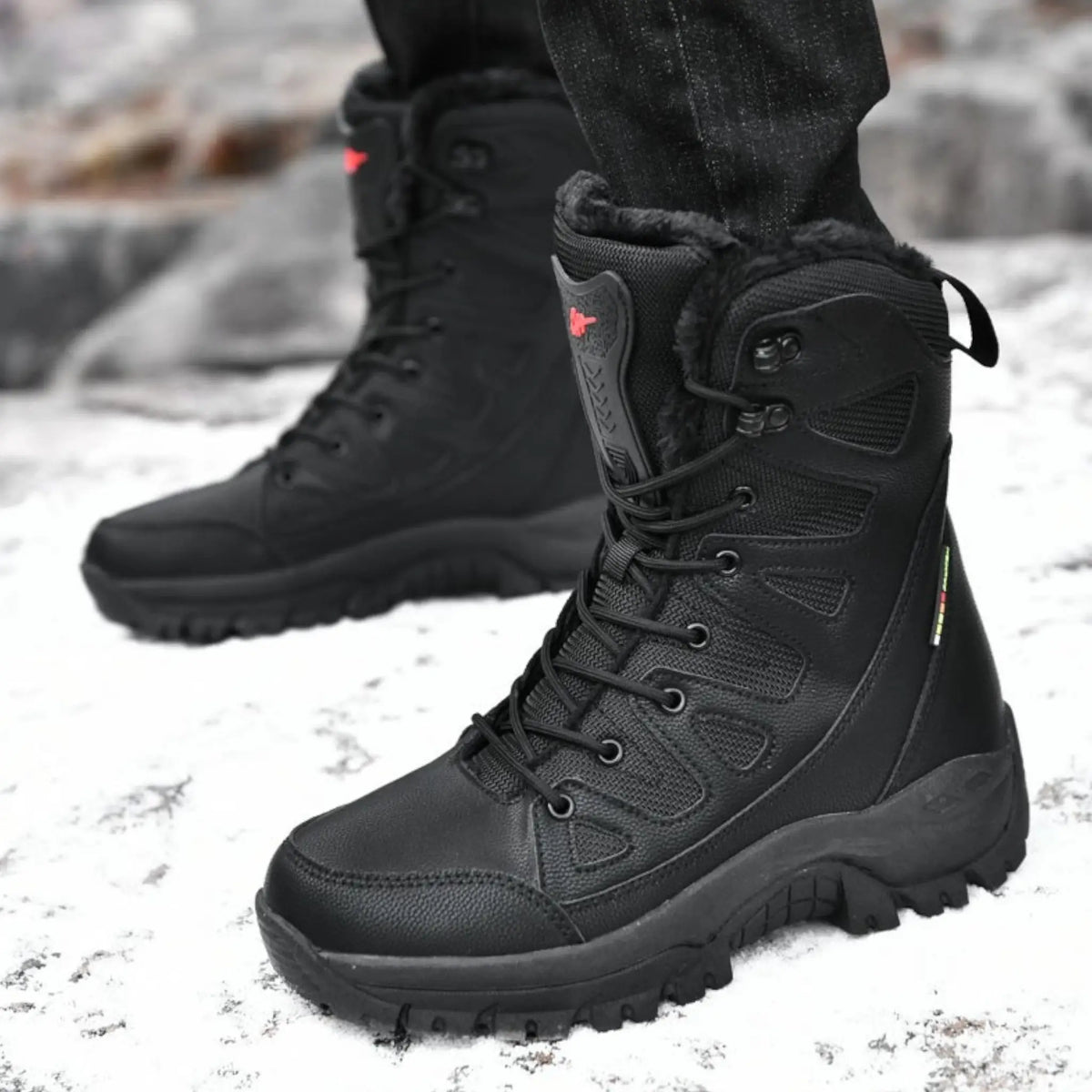 Chaussure militaire grand froid doublée polaire