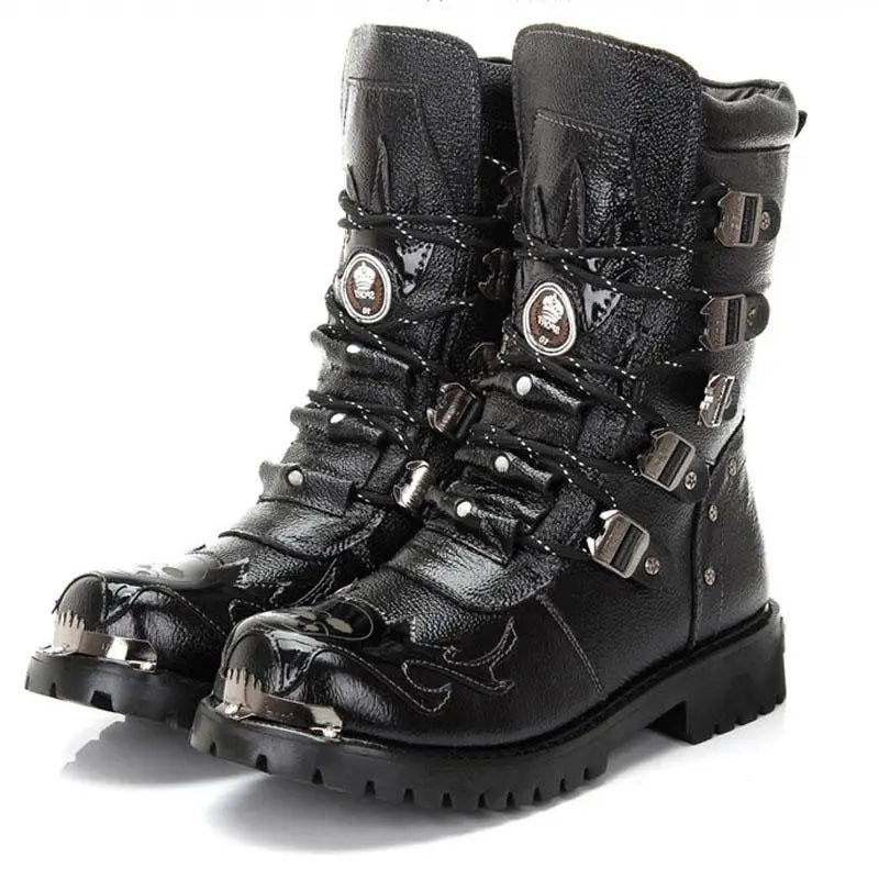 Chaussure rangers femme noire avec fourrure