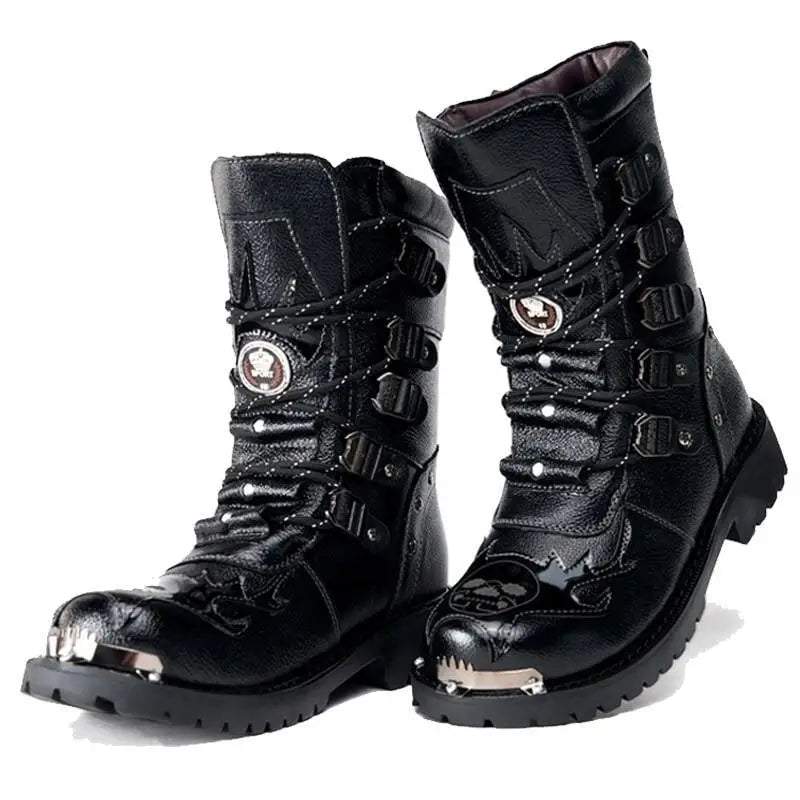 Chaussure rangers femme noire avec fourrure
