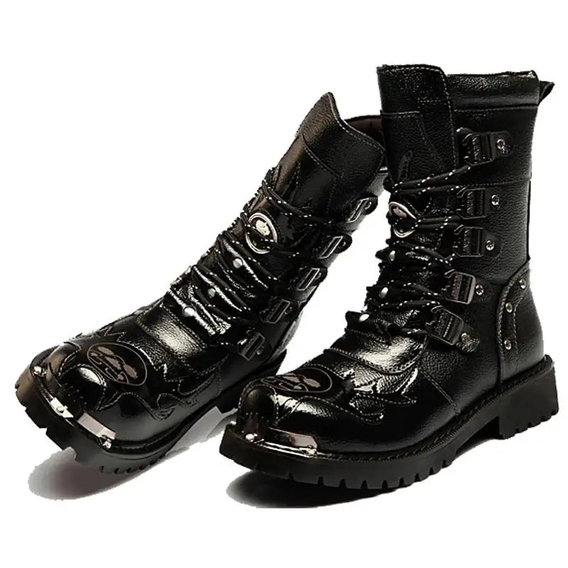 Chaussure rangers femme noire avec fourrure