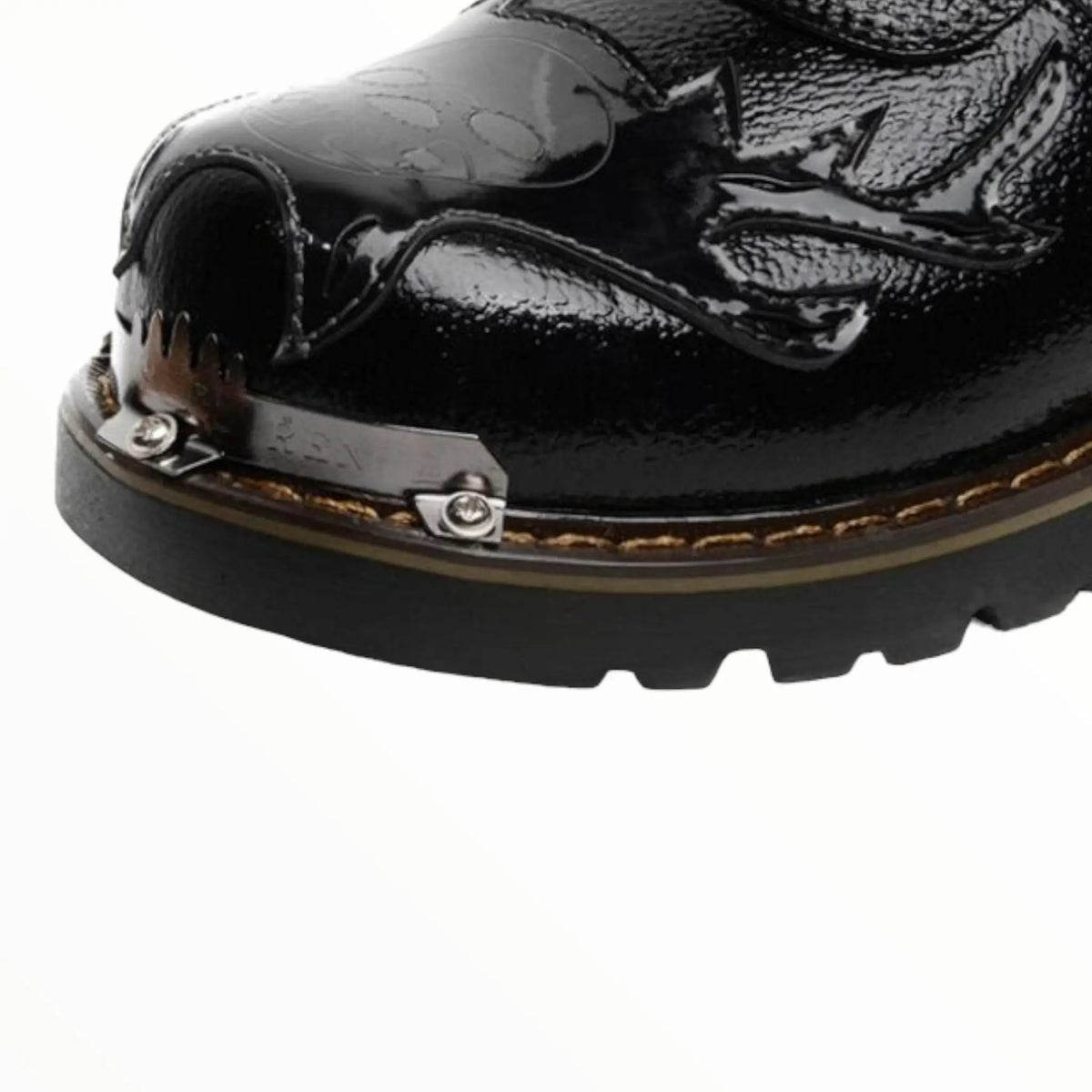 Chaussure rangers femme noire avec fourrure