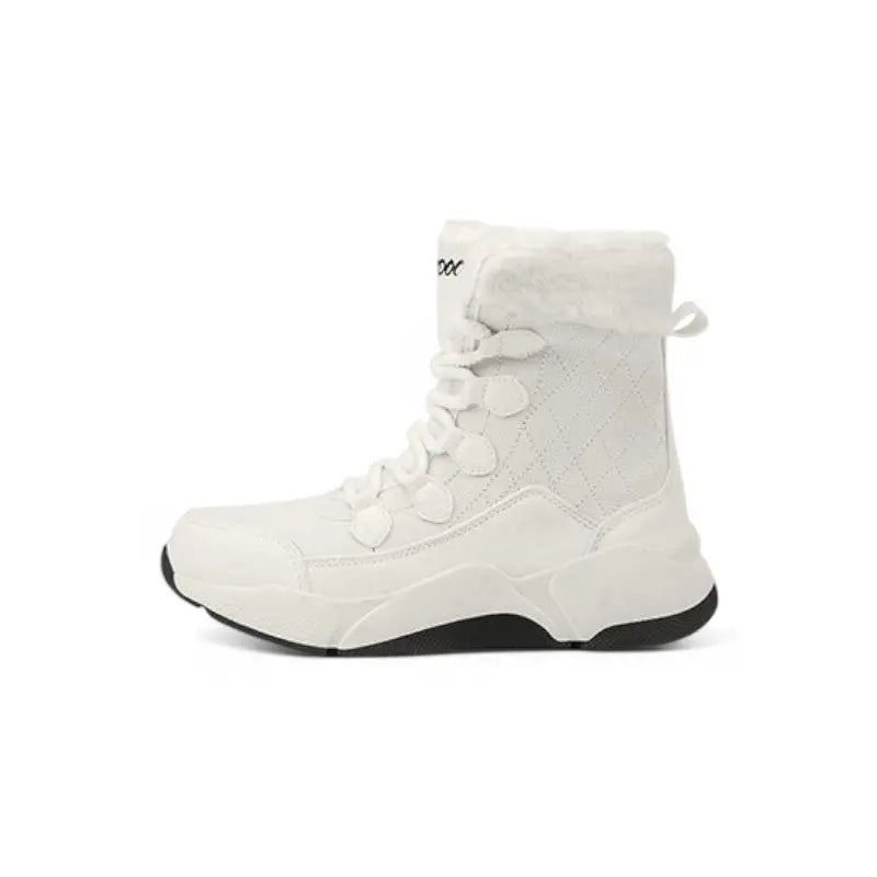 Chaussures noires fourrées femme grand froid