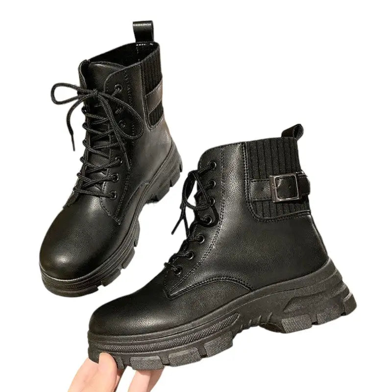 Chaussures type rangers femme