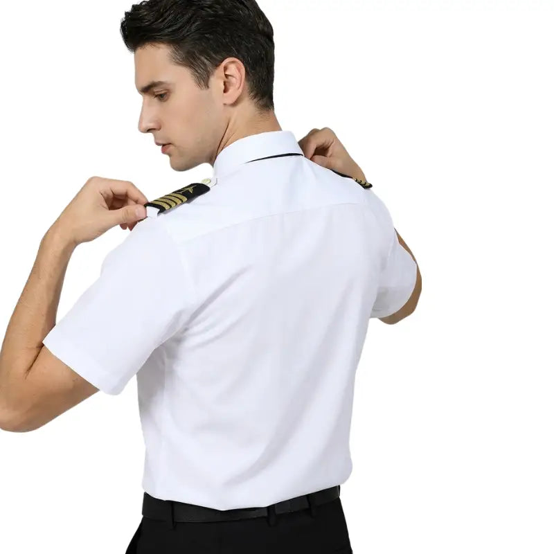 Chemise blanche uniforme militaire