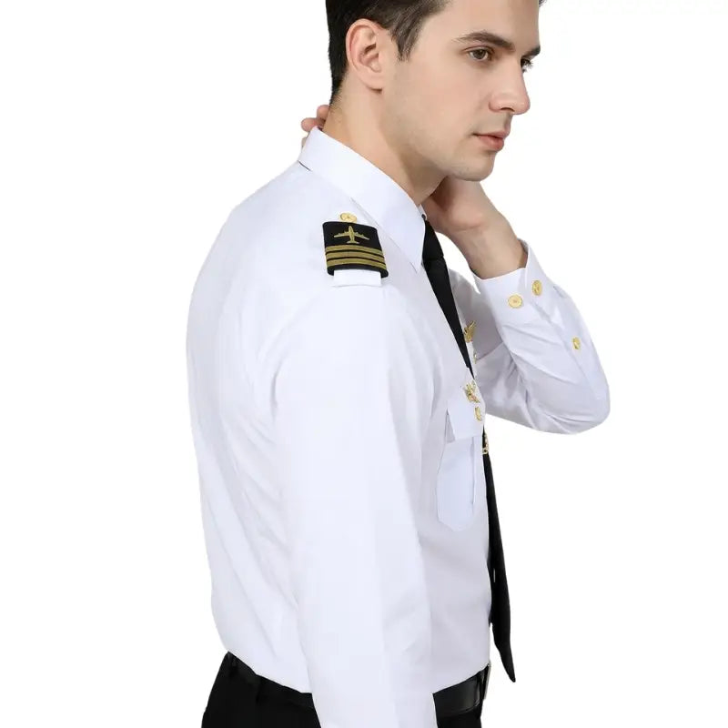 Chemise blanche uniforme militaire